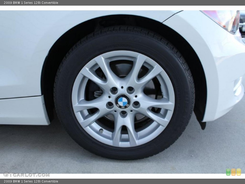 2009 BMW 1 Series 128i Convertible Wheel and Tire Photo #47831786