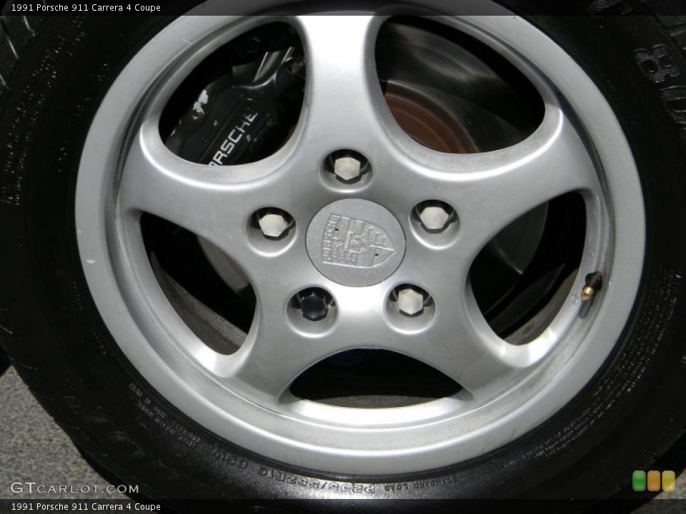 1991 Porsche 911 Carrera 4 Coupe Wheel and Tire Photo #47869715