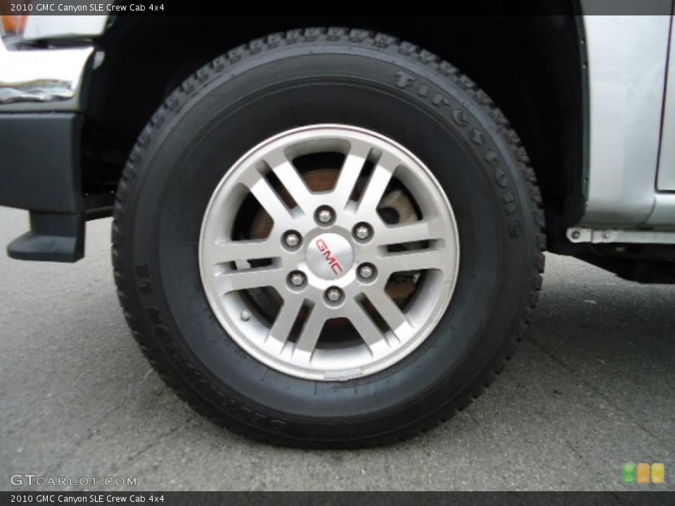2010 GMC Canyon SLE Crew Cab 4x4 Wheel and Tire Photo #47884001