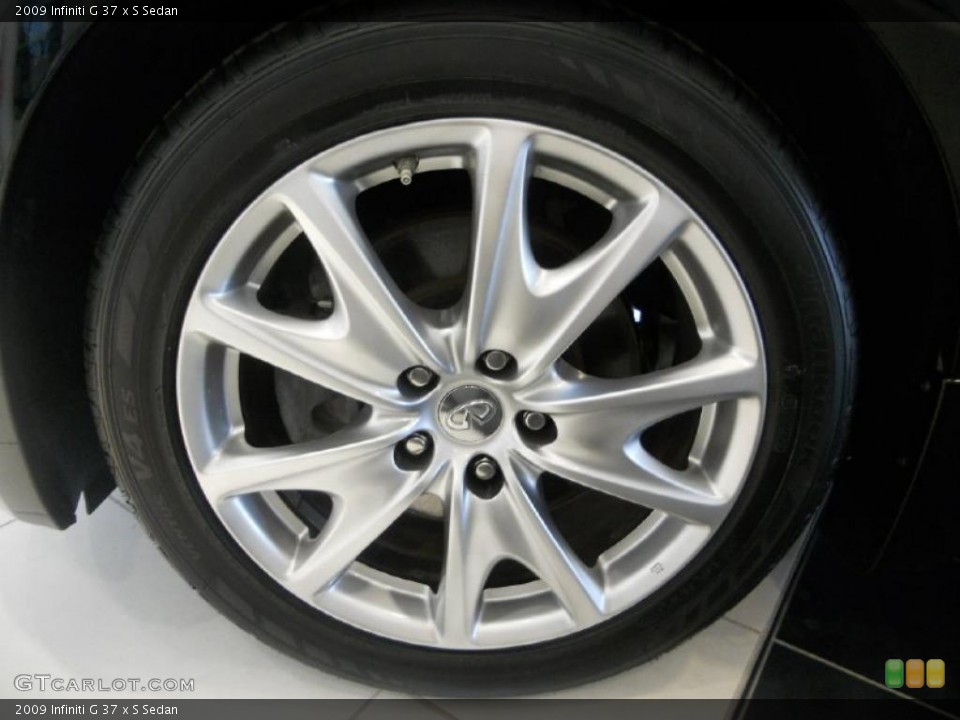 2009 Infiniti G 37 x S Sedan Wheel and Tire Photo #47893571