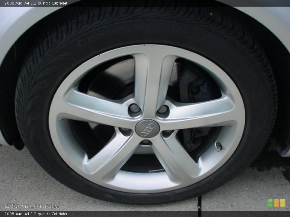 2008 Audi A4 3.2 quattro Cabriolet Wheel and Tire Photo #47894738