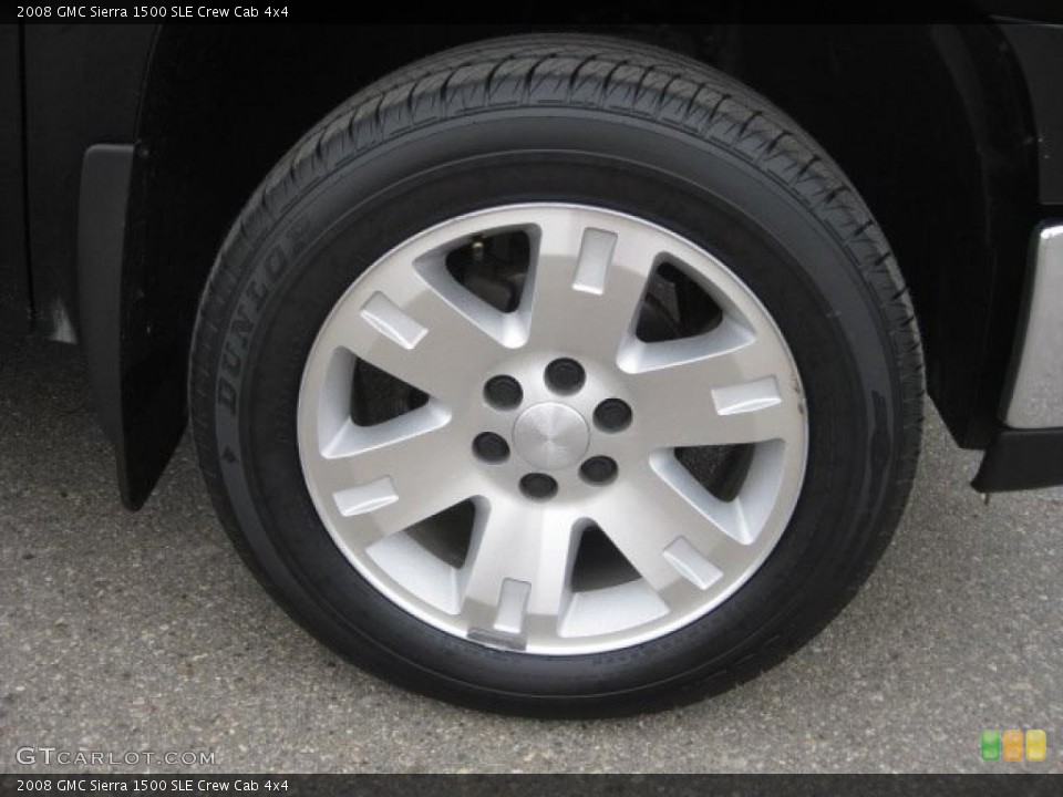 2008 GMC Sierra 1500 SLE Crew Cab 4x4 Wheel and Tire Photo #47901800
