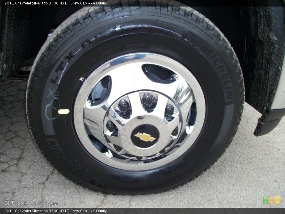 2011 Chevrolet Silverado 3500HD LT Crew Cab 4x4 Dually Wheel and Tire Photo #47907903