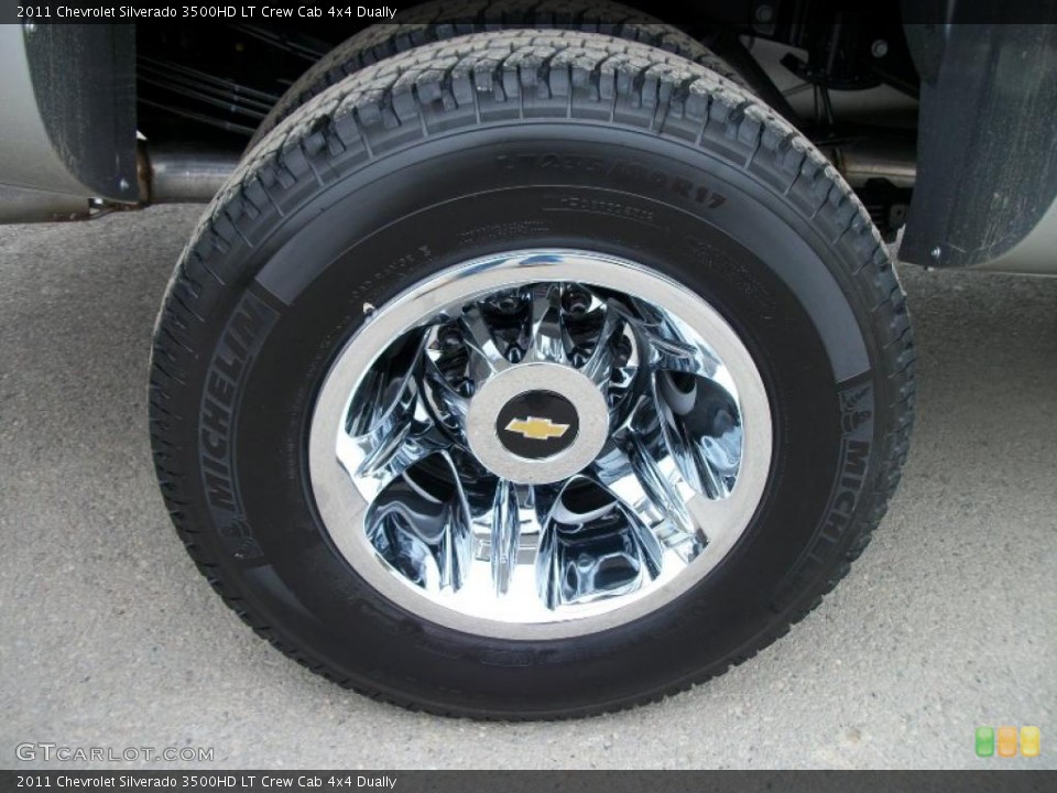 2011 Chevrolet Silverado 3500HD LT Crew Cab 4x4 Dually Wheel and Tire Photo #47907933