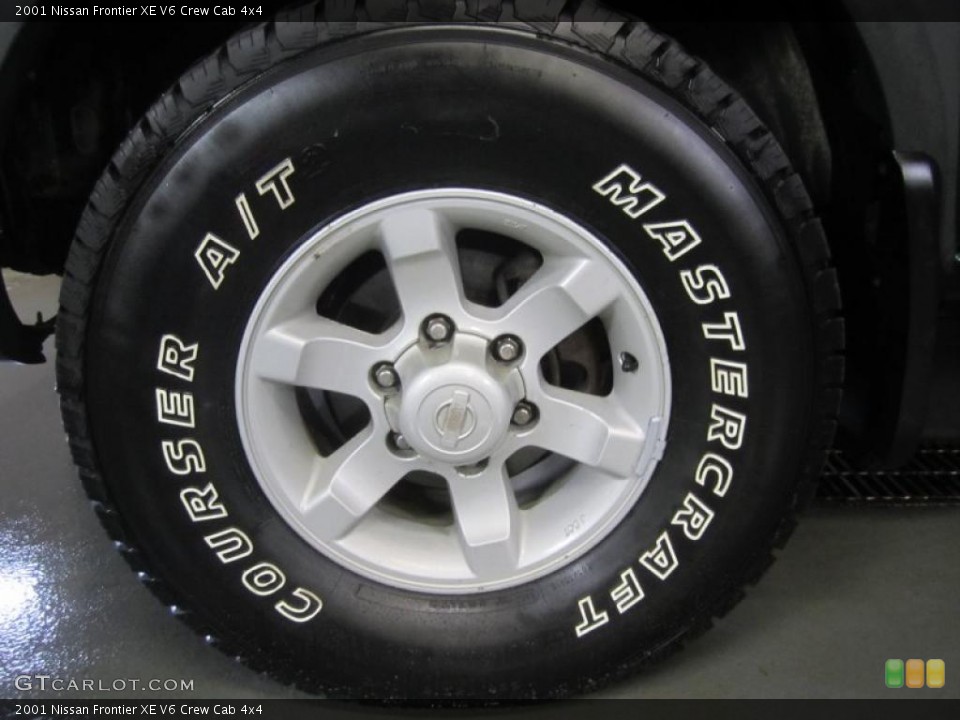 2001 Nissan Frontier XE V6 Crew Cab 4x4 Wheel and Tire Photo #47912343