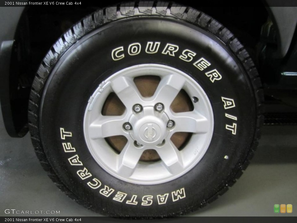 2001 Nissan Frontier XE V6 Crew Cab 4x4 Wheel and Tire Photo #47912481