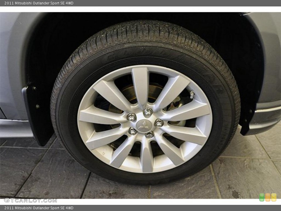 2011 Mitsubishi Outlander Sport SE 4WD Wheel and Tire Photo #47917467