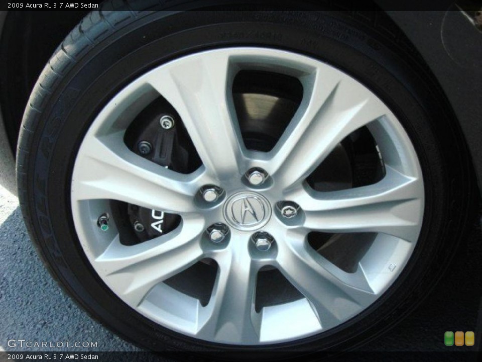 2009 Acura RL 3.7 AWD Sedan Wheel and Tire Photo #47925411