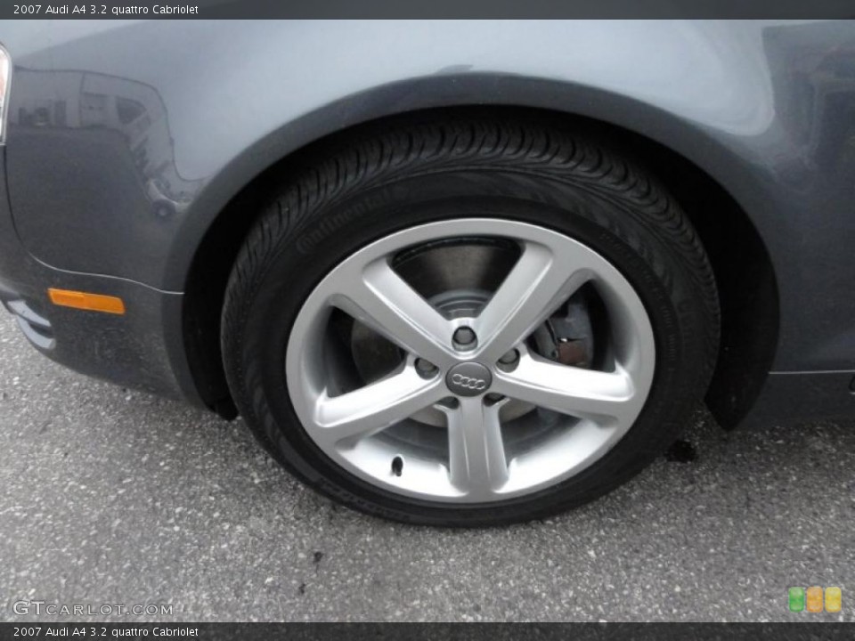 2007 Audi A4 3.2 quattro Cabriolet Wheel and Tire Photo #47930757