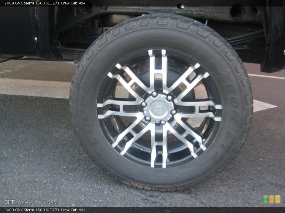 2009 GMC Sierra 1500 SLE Z71 Crew Cab 4x4 Wheel and Tire Photo #47931729