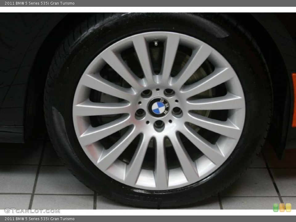 2011 BMW 5 Series 535i Gran Turismo Wheel and Tire Photo #47943195