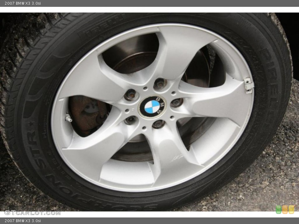2007 BMW X3 3.0si Wheel and Tire Photo #47973386
