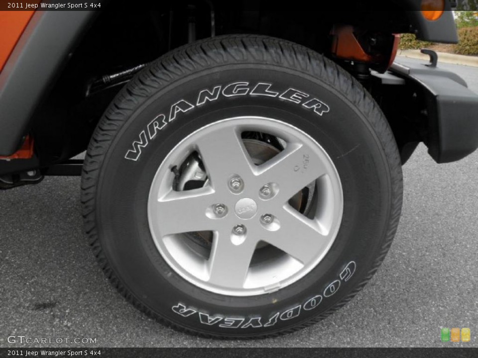 2011 Jeep Wrangler Sport S 4x4 Wheel and Tire Photo #47978690