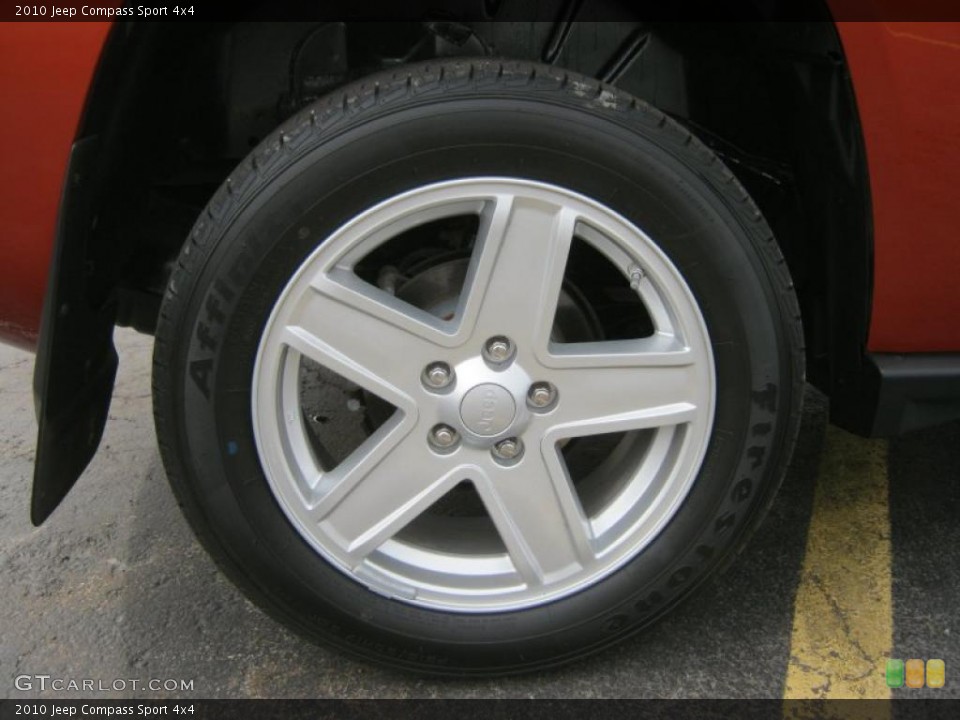 2010 Jeep Compass Sport 4x4 Wheel and Tire Photo #47984789