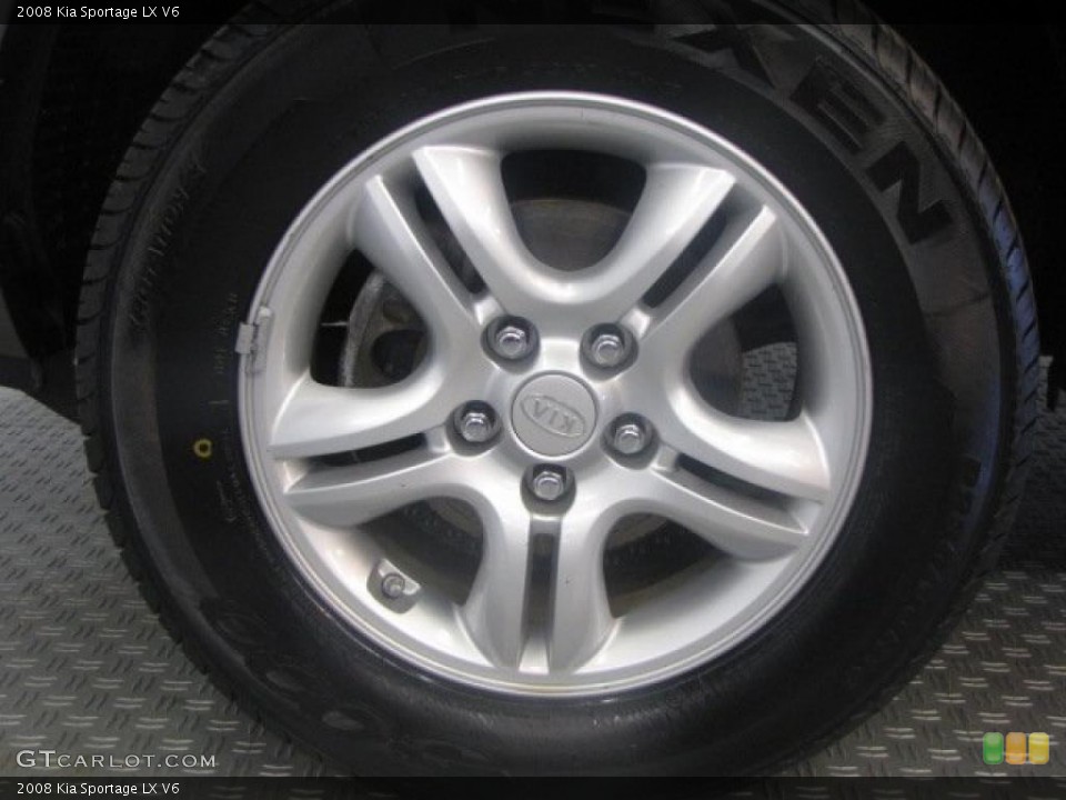2008 Kia Sportage LX V6 Wheel and Tire Photo #47985581