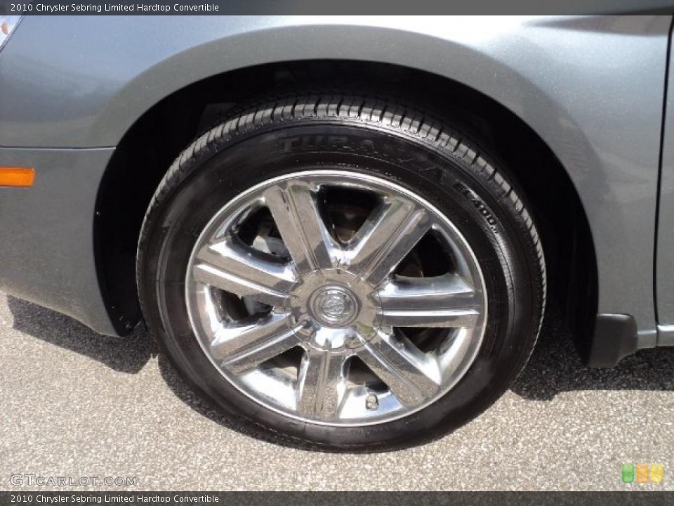 2010 Chrysler Sebring Limited Hardtop Convertible Wheel and Tire Photo #48006226
