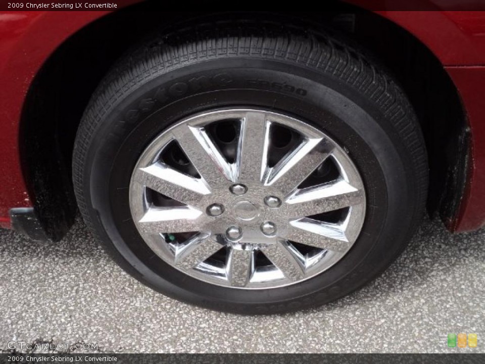2009 Chrysler Sebring LX Convertible Wheel and Tire Photo #48007831