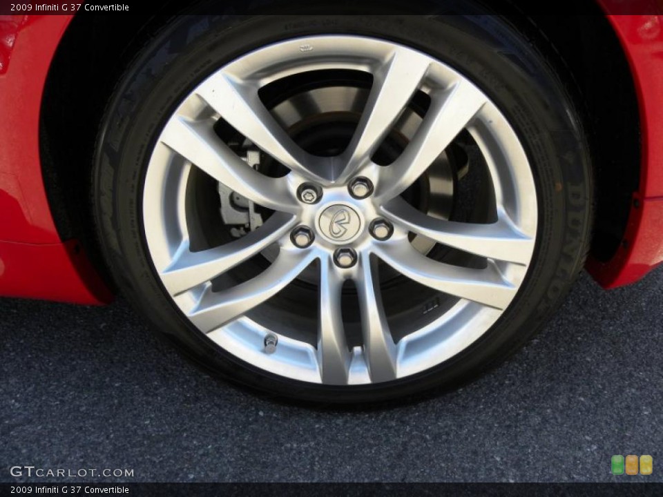 2009 Infiniti G 37 Convertible Wheel and Tire Photo #48018158