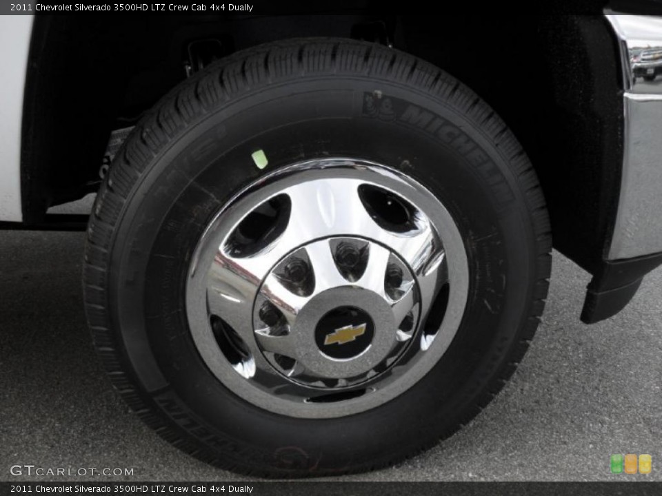 2011 Chevrolet Silverado 3500HD LTZ Crew Cab 4x4 Dually Wheel and Tire Photo #48023235
