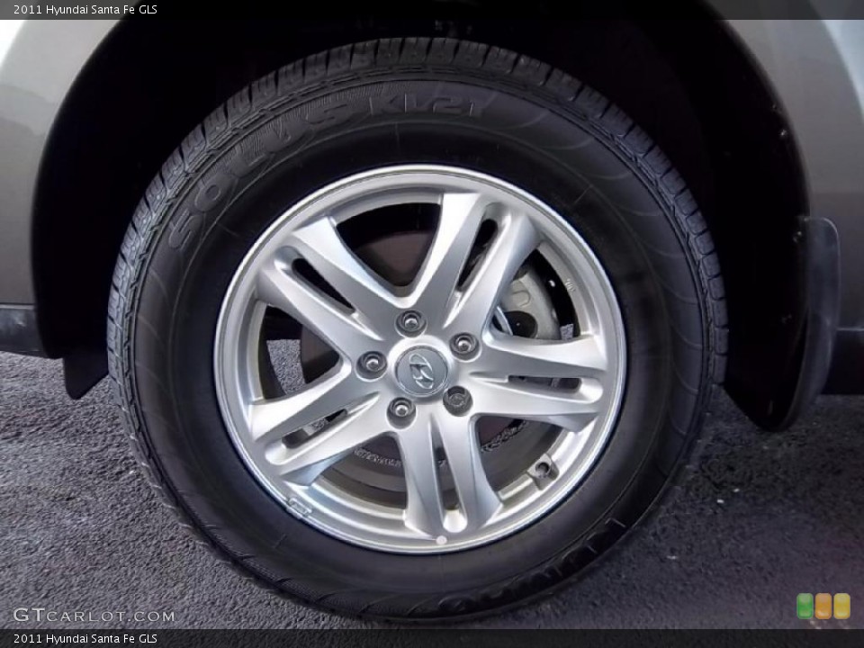 2011 Hyundai Santa Fe GLS Wheel and Tire Photo #48030638
