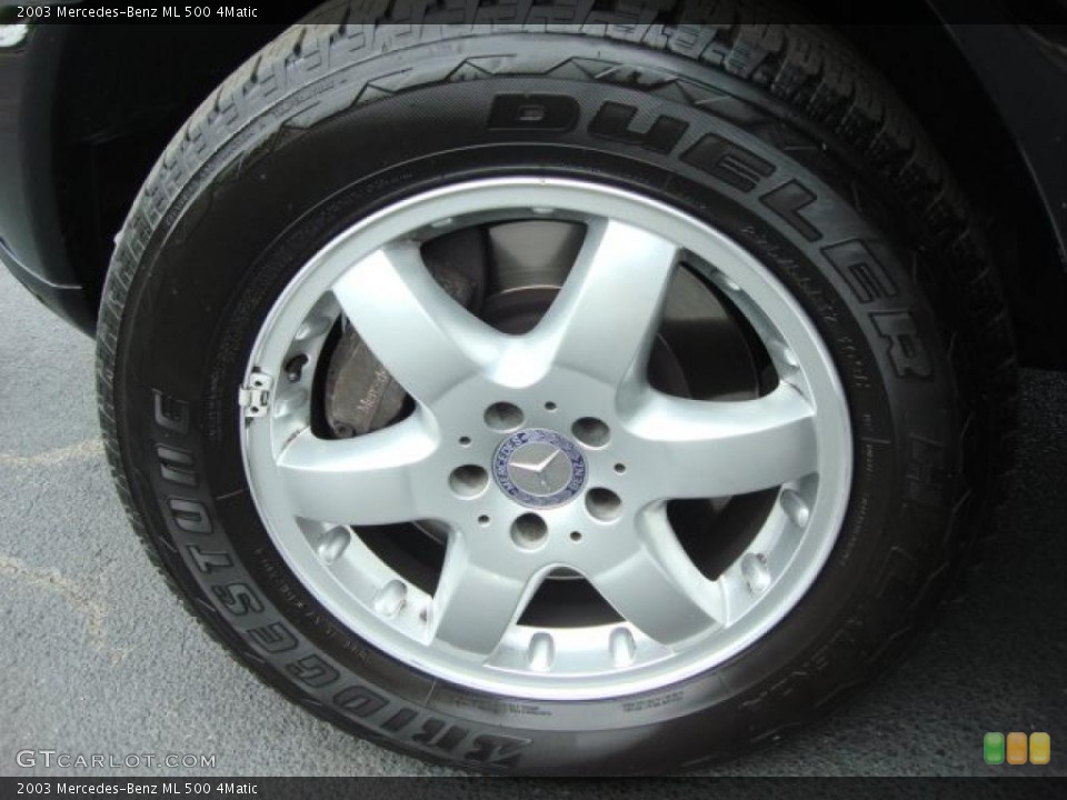 2003 Mercedes-Benz ML 500 4Matic Wheel and Tire Photo #48033368