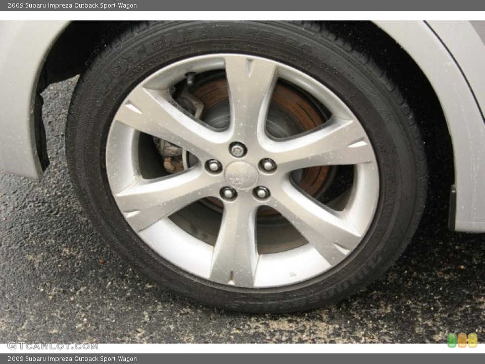 2009 Subaru Impreza Outback Sport Wagon Wheel and Tire Photo #48034757