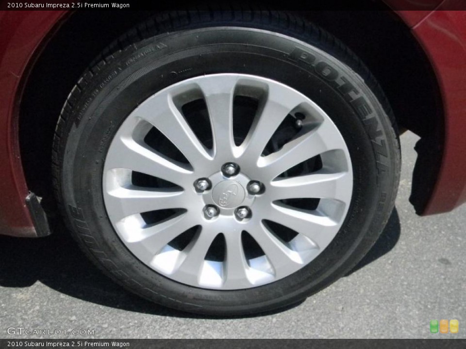 2010 Subaru Impreza 2.5i Premium Wagon Wheel and Tire Photo #48035723