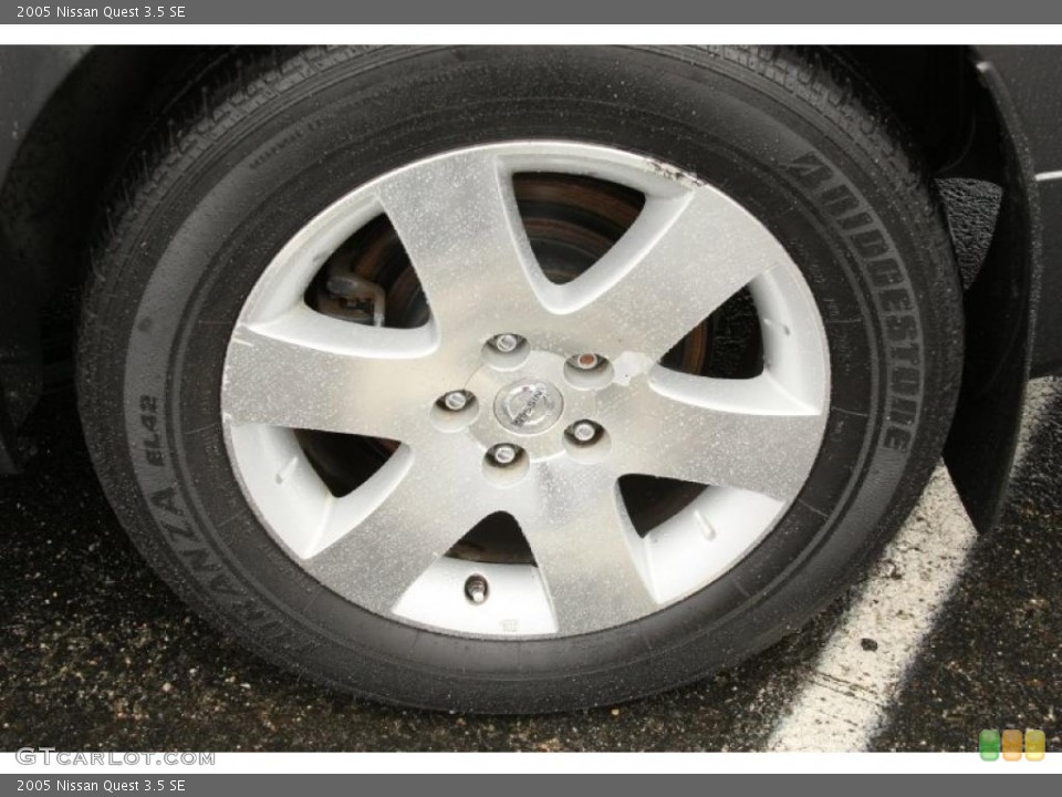 2005 Nissan Quest 3.5 SE Wheel and Tire Photo #48035969