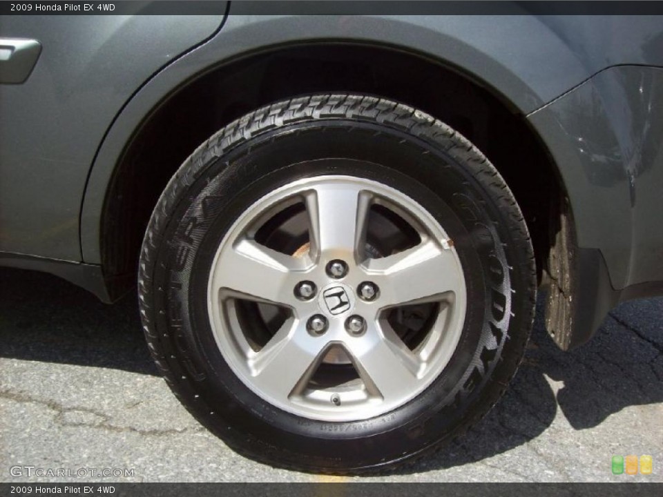 2009 Honda Pilot EX 4WD Wheel and Tire Photo #48044697