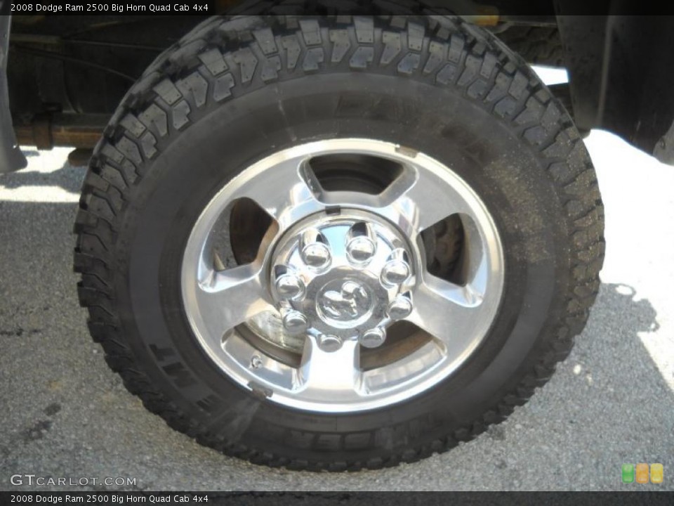 2008 Dodge Ram 2500 Big Horn Quad Cab 4x4 Wheel and Tire Photo #48053297