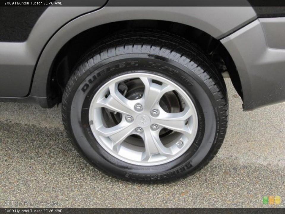 2009 Hyundai Tucson SE V6 4WD Wheel and Tire Photo #48063212