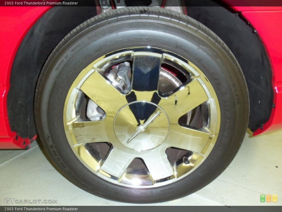 2003 Ford Thunderbird Premium Roadster Wheel and Tire Photo #48067994