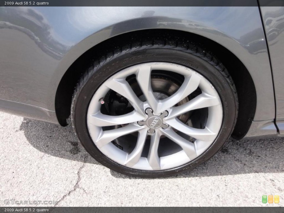 2009 Audi S8 5.2 quattro Wheel and Tire Photo #48068051