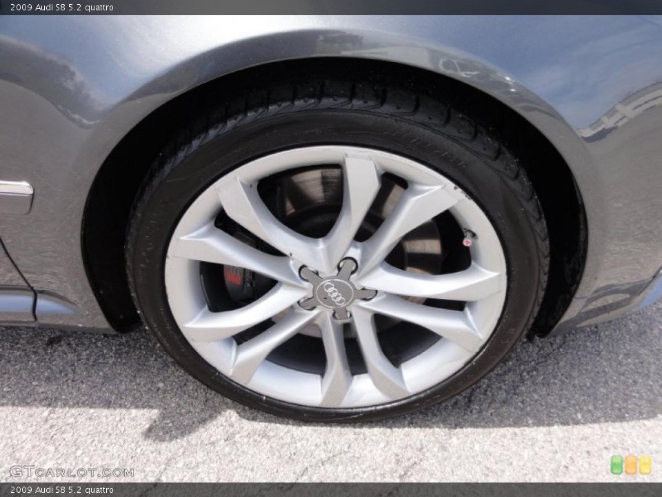2009 Audi S8 5.2 quattro Wheel and Tire Photo #48068060