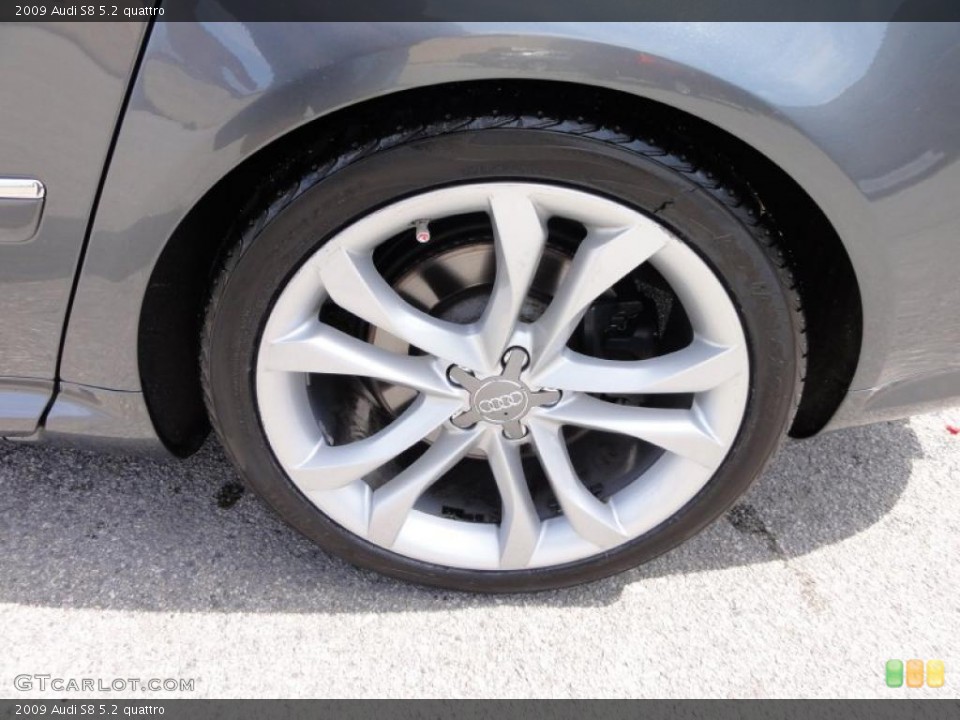 2009 Audi S8 5.2 quattro Wheel and Tire Photo #48068123