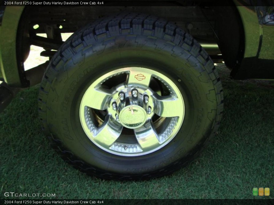 2004 Ford F250 Super Duty Harley Davidson Crew Cab 4x4 Wheel and Tire Photo #48069524