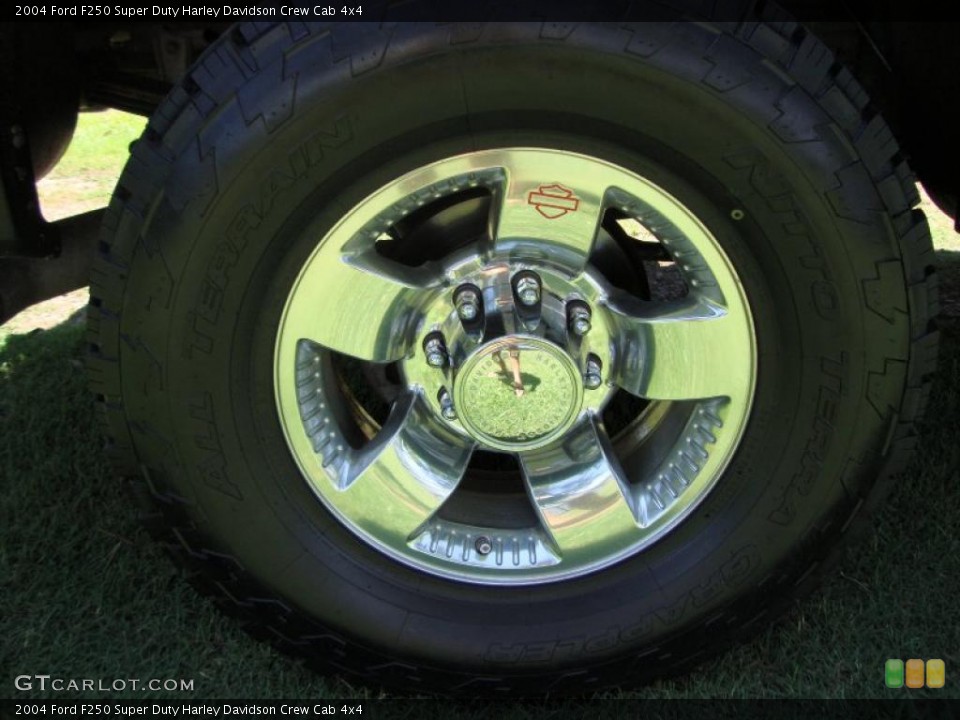 2004 Ford F250 Super Duty Harley Davidson Crew Cab 4x4 Wheel and Tire Photo #48069548