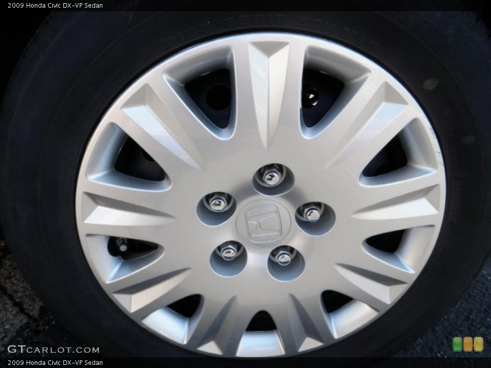 2009 Honda Civic DX-VP Sedan Wheel and Tire Photo #48091017