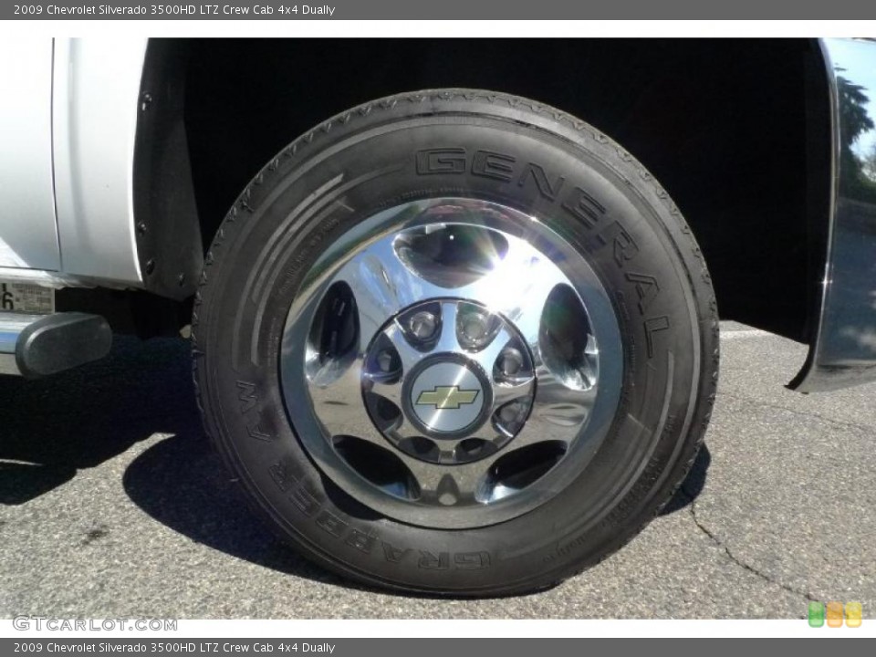 2009 Chevrolet Silverado 3500HD LTZ Crew Cab 4x4 Dually Wheel and Tire Photo #48093138