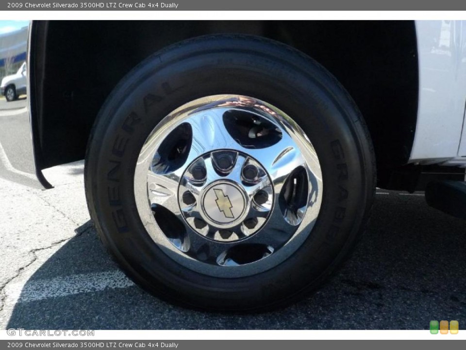 2009 Chevrolet Silverado 3500HD LTZ Crew Cab 4x4 Dually Wheel and Tire Photo #48093144