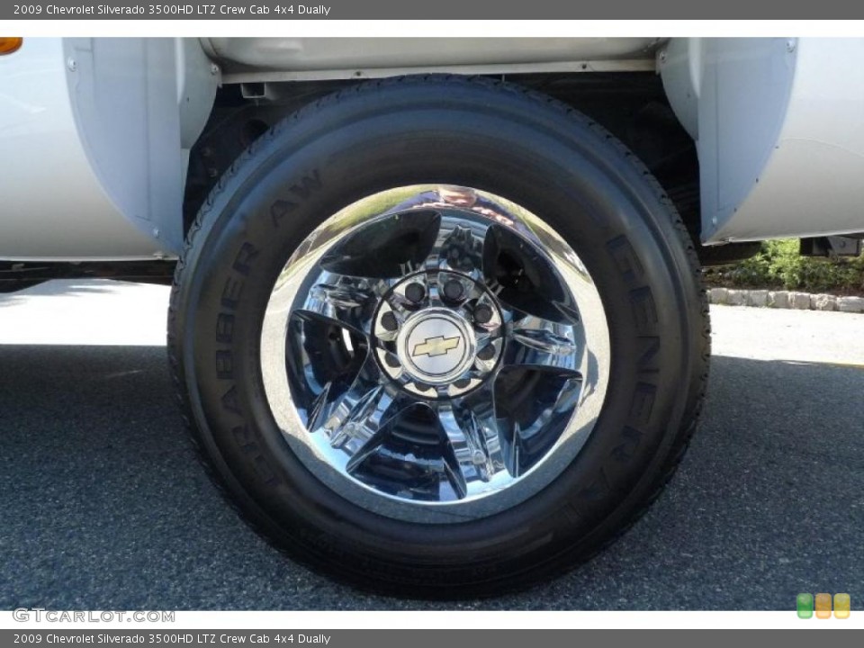 2009 Chevrolet Silverado 3500HD LTZ Crew Cab 4x4 Dually Wheel and Tire Photo #48093156