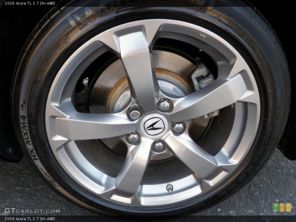 2009 Acura TL 3.7 SH-AWD Wheel and Tire Photo #48094170