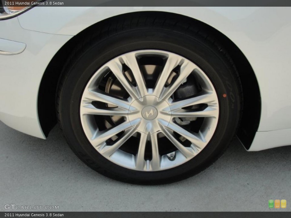 2011 Hyundai Genesis 3.8 Sedan Wheel and Tire Photo #48132836