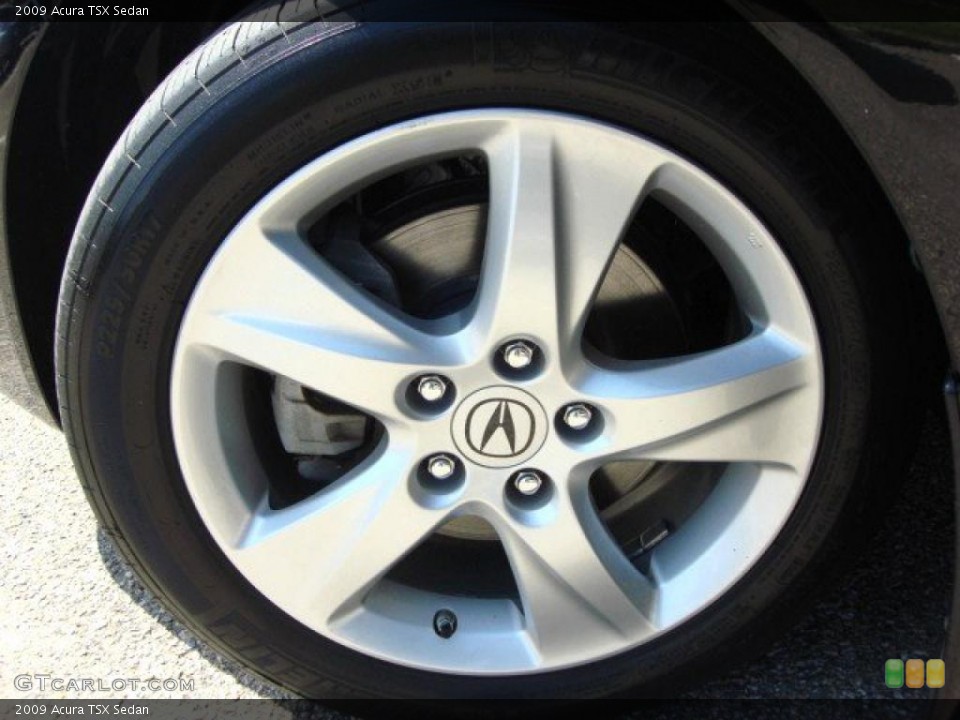 2009 Acura TSX Sedan Wheel and Tire Photo #48136989