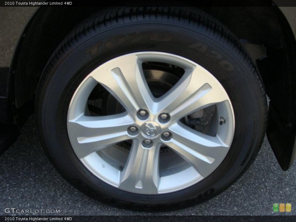 2010 Toyota Highlander Limited 4WD Wheel and Tire Photo #48141954