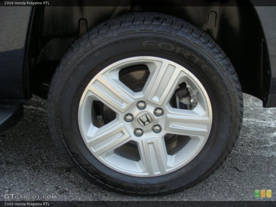 2009 Honda Ridgeline RTL Wheel and Tire Photo #48142986