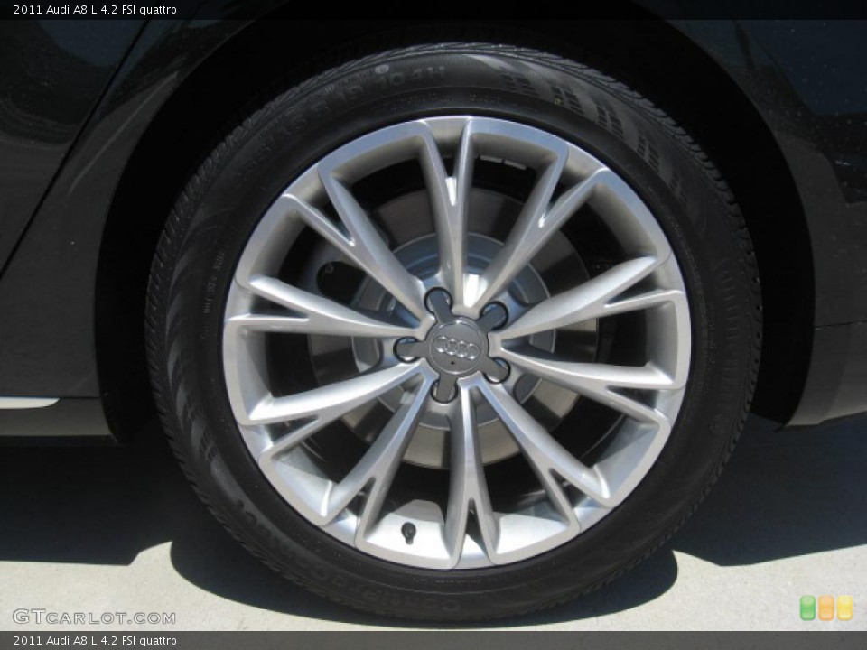 2011 Audi A8 L 4.2 FSI quattro Wheel and Tire Photo #48146543