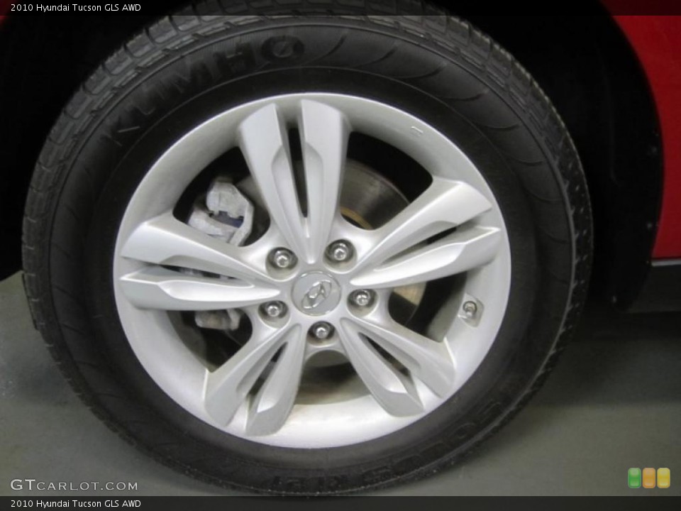 2010 Hyundai Tucson GLS AWD Wheel and Tire Photo #48162005