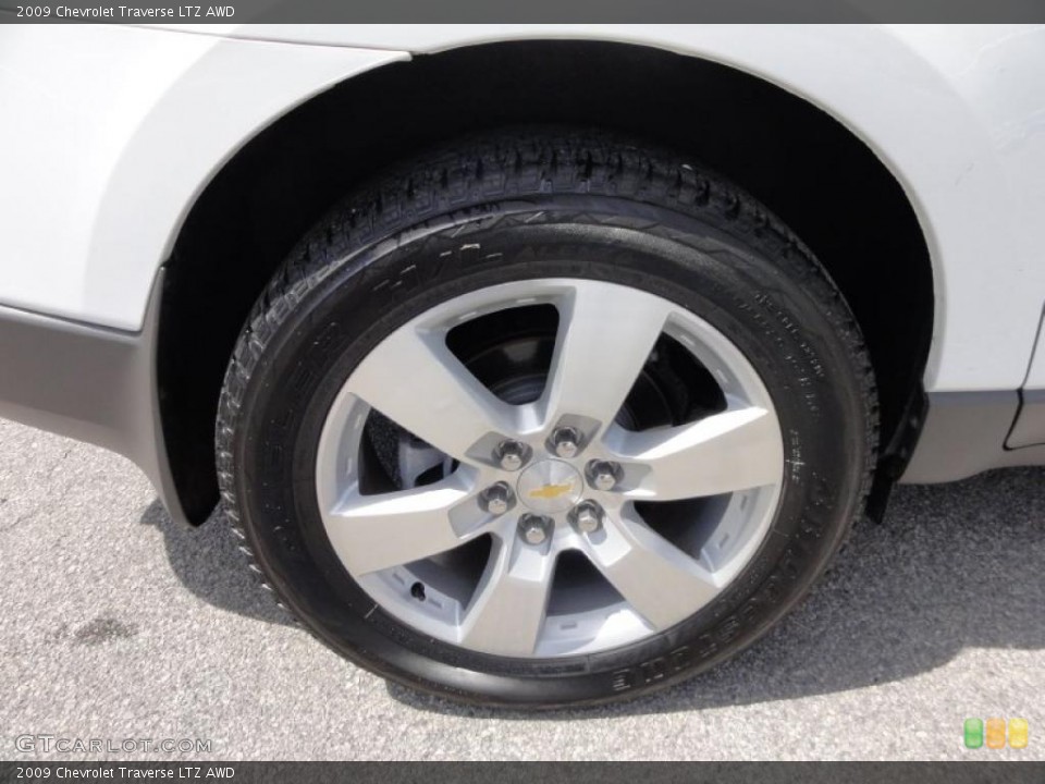 2009 Chevrolet Traverse LTZ AWD Wheel and Tire Photo #48171269