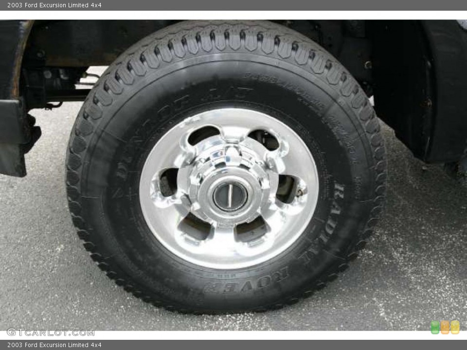 2003 Ford Excursion Limited 4x4 Wheel and Tire Photo #48178232